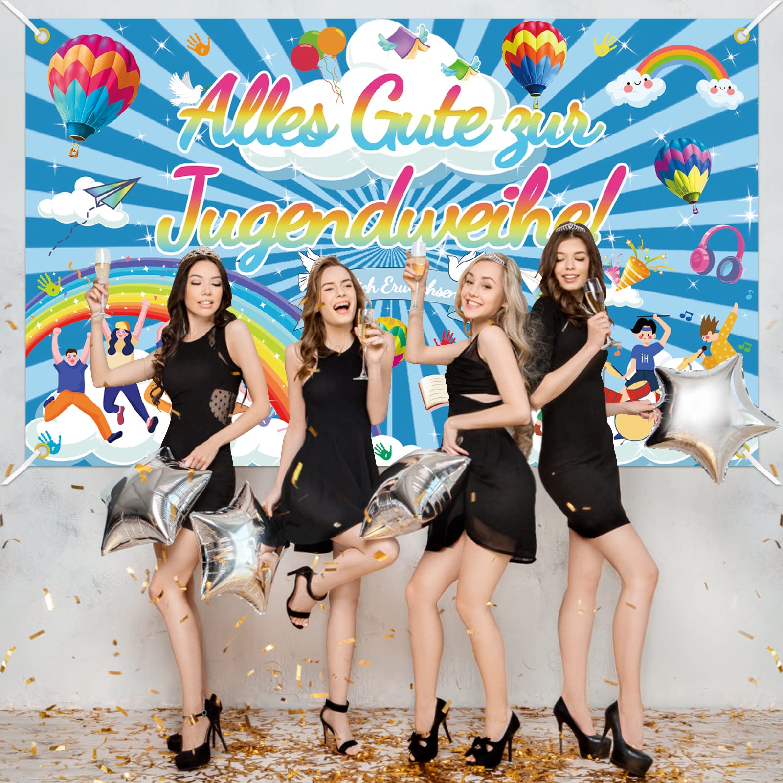 Bannière Décoration De La Fête De La Jeunesse 270 X 35cm