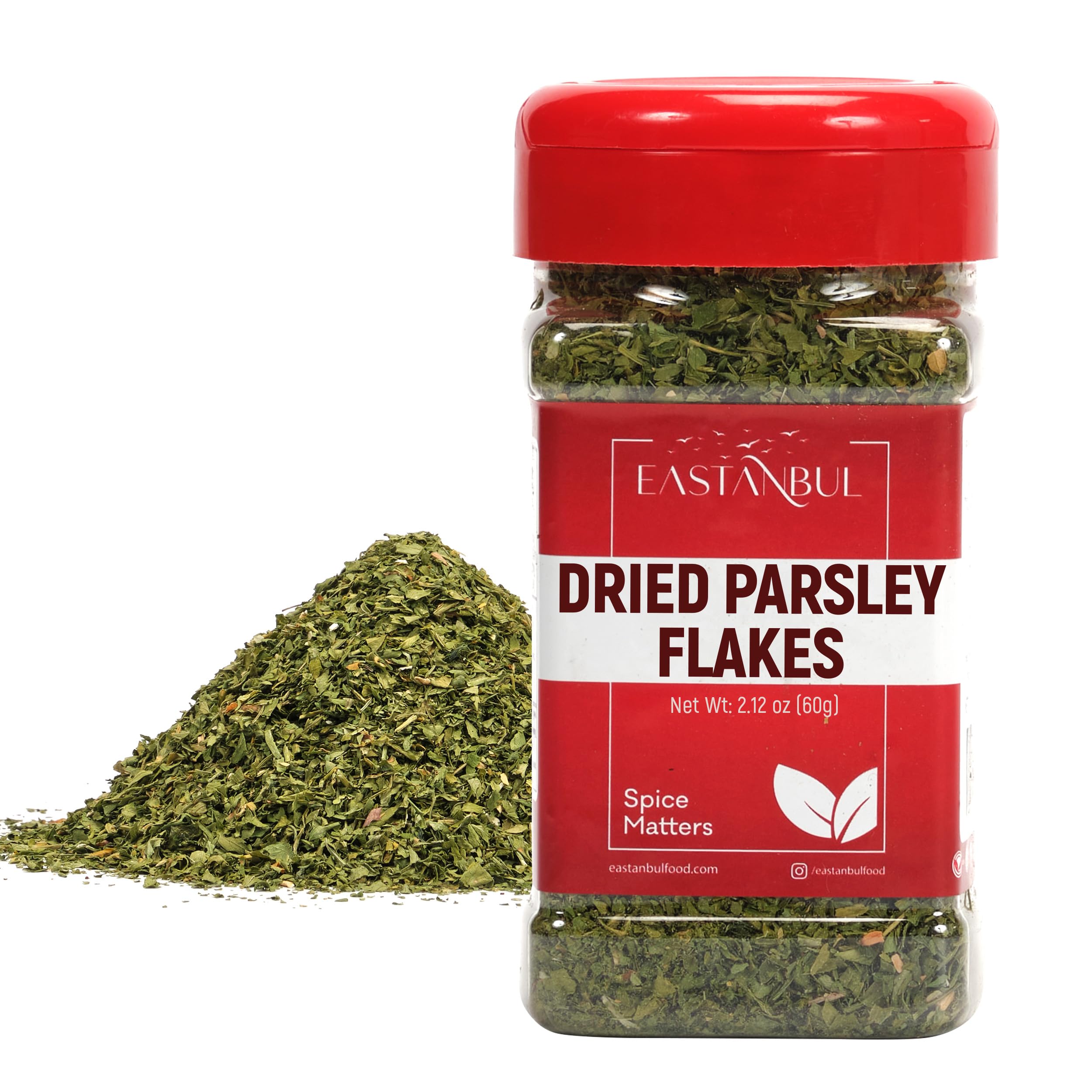 Eastanbul Parsley Flakes, 2.12oz, Dried Parsley, Dried Parsley Flakes for Cooking & Food Flavoring, Perejil, Natural Parsley Seasoning, Dry Parsley