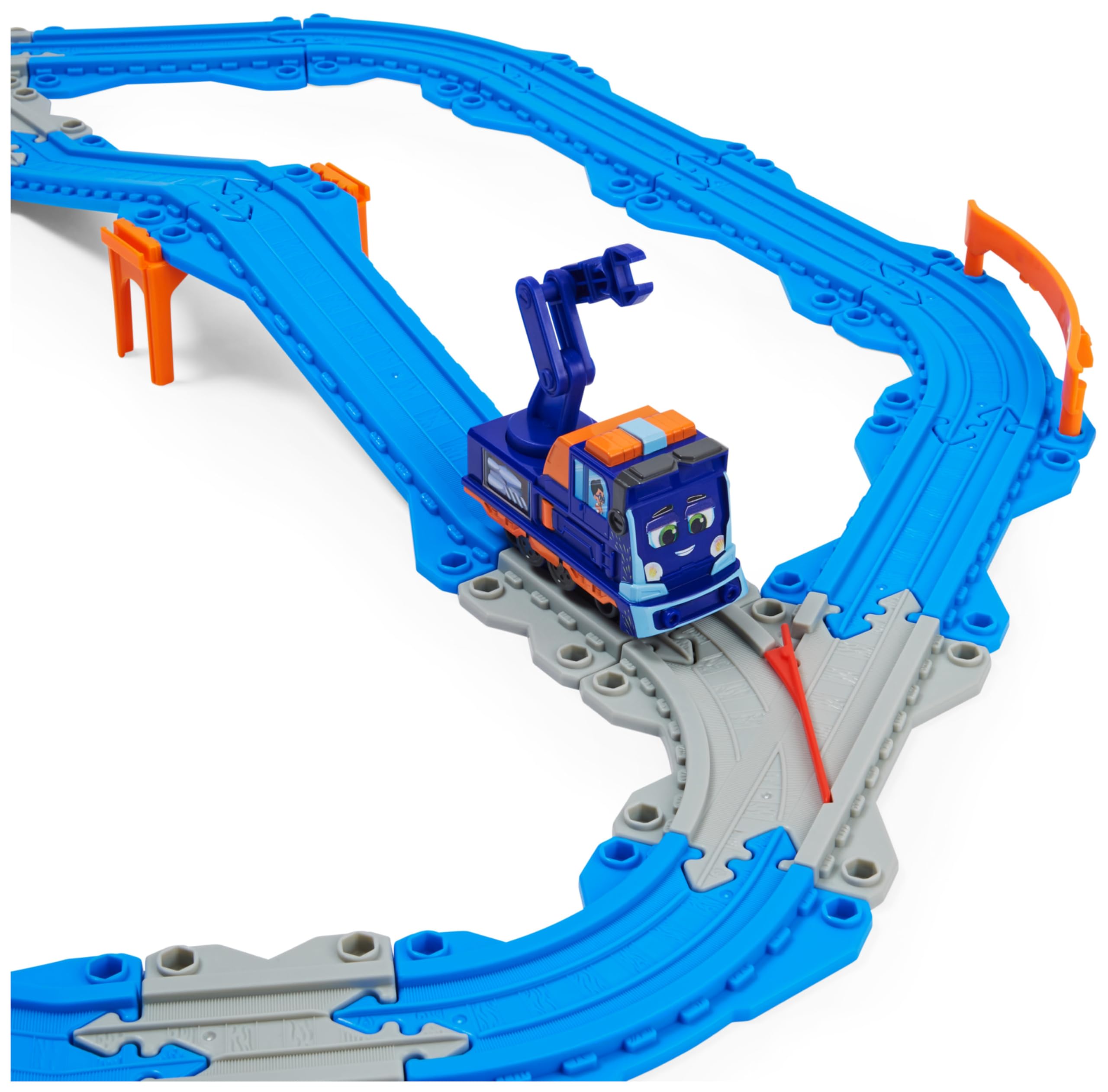 Mighty Express Set da 32 Pezzi connettibili e Trenino Esclusivo di Milo, Giocattoli per Bambini 3+