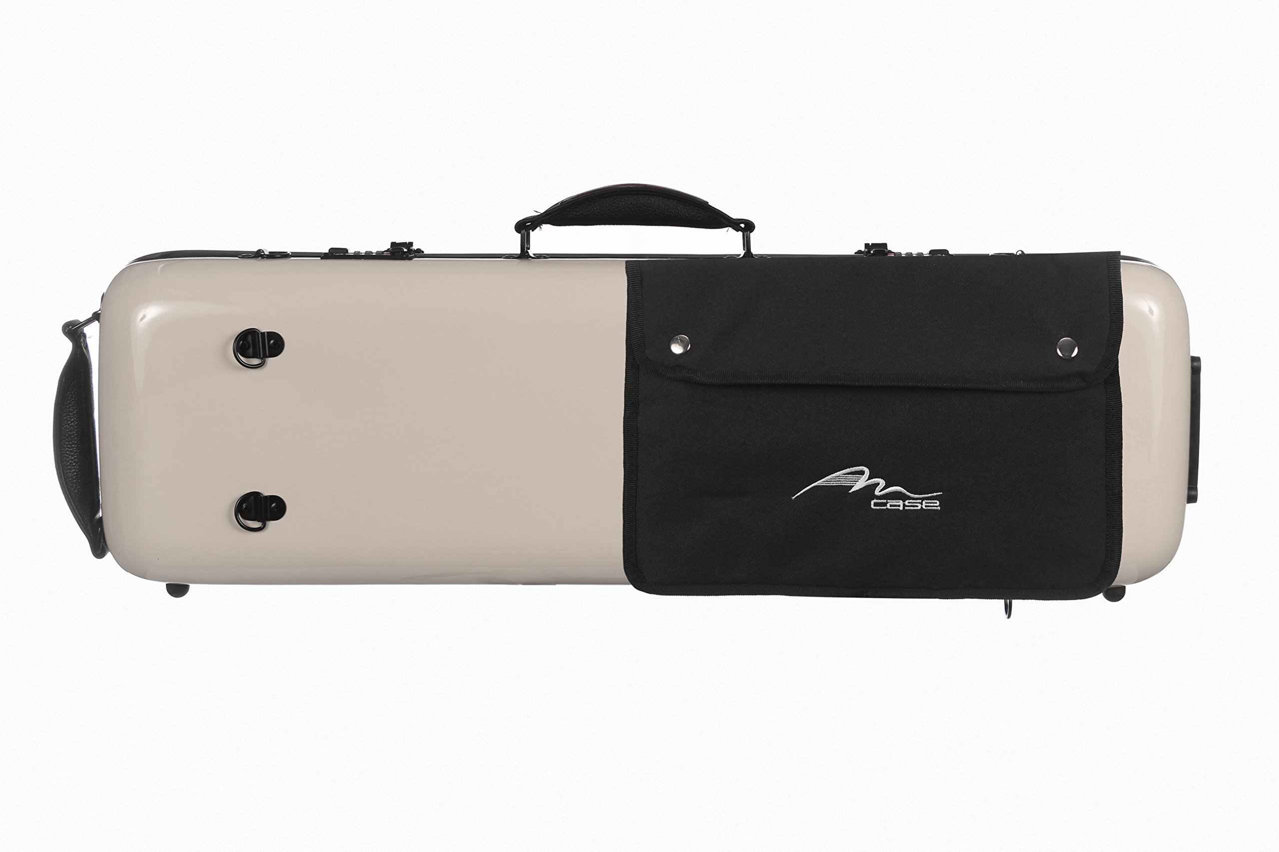 M-Case Custodia per Violino Fiberglass Safe Oblong 4/4 perla borsa musicale