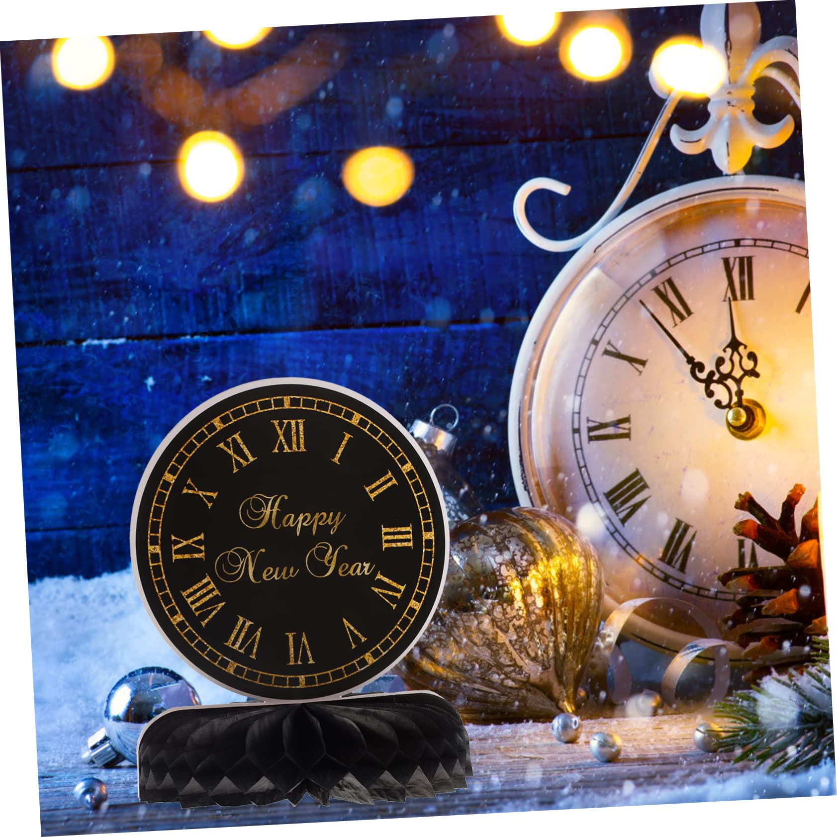Ciieeo 5 Sätze Dekoration des neuen Jahres 2023 Neujahrsdekorationen Tafelaufsätze zum Mondneujahr Tischdekoration office party Partydekorationen für Silvester 2023 Waben- -Requisite