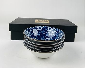 Amazon.com: JapanBargain 4685 件組5 件組日式瓷器碗組禮物組
