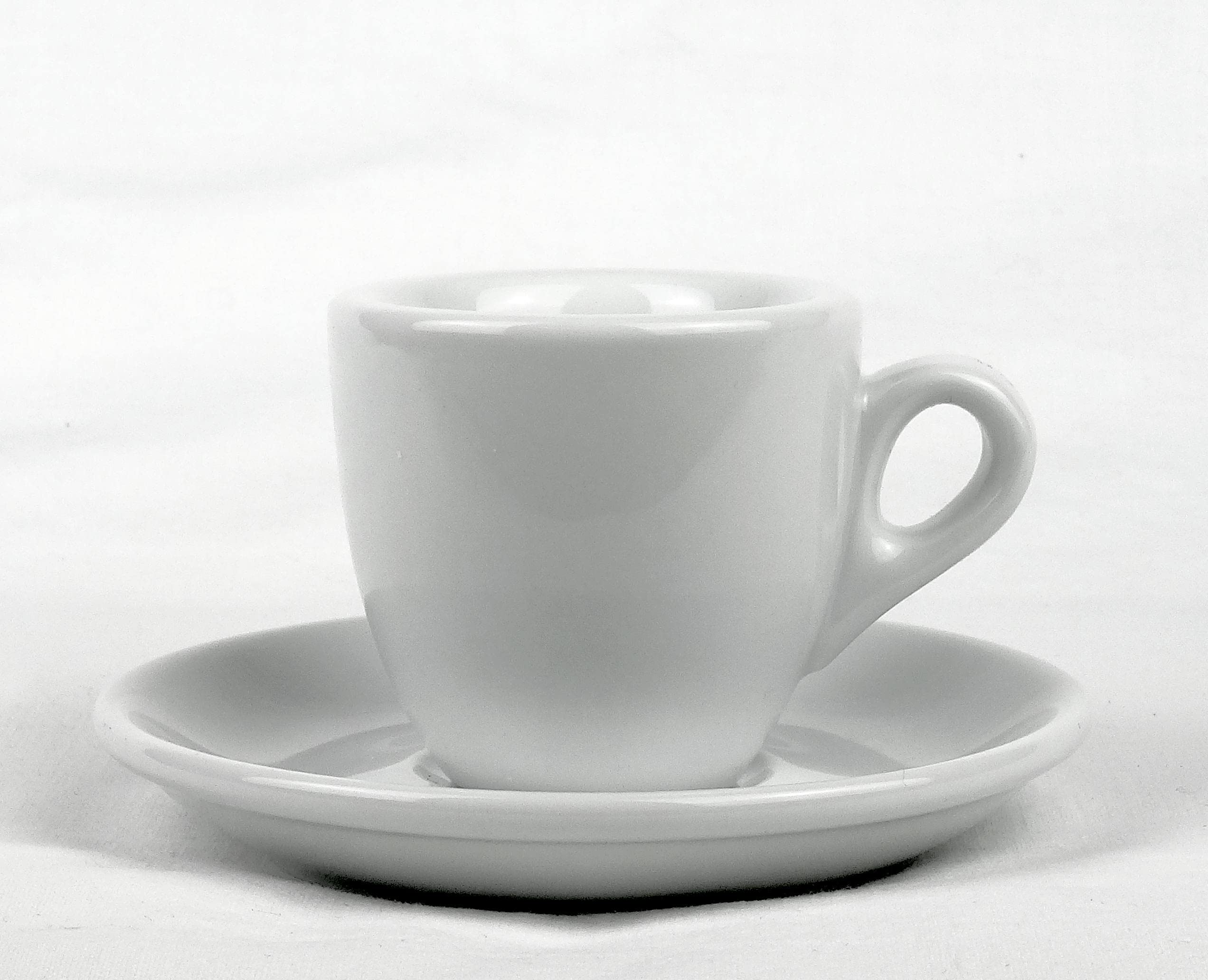 Nuova, Porzellan, Point Espressotassen, Espressotasse Palermo B18, B 18 weiß 6 Stück O/U wie ACF