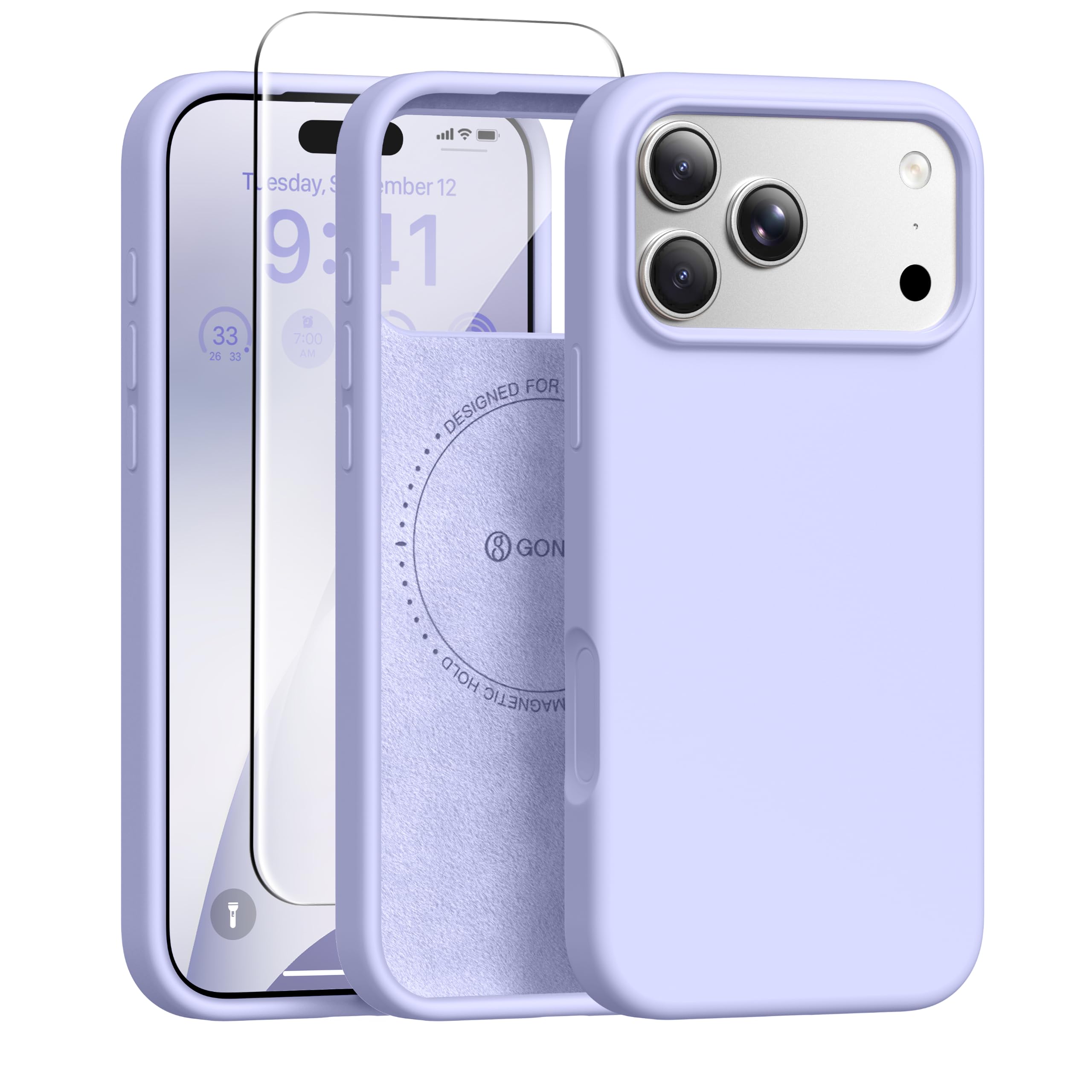 GONEZ for iPhone 18 Pro Max Case/iPhone 17 Pro Max Case, Lilac