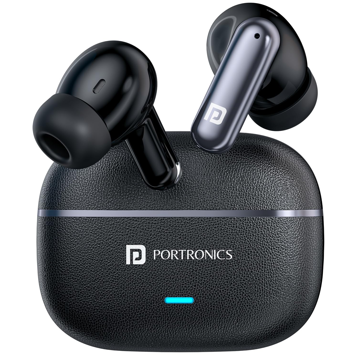 Portronics Twins One Plus in Ear TWS Earbuds with Game & Music Mode, Upto 30 Hours Playtime, 13mm Dynamic Driver, Soft Touch Control, Voice Assistant, Light Weight, Type C Fast Charging (Black)-picture-18