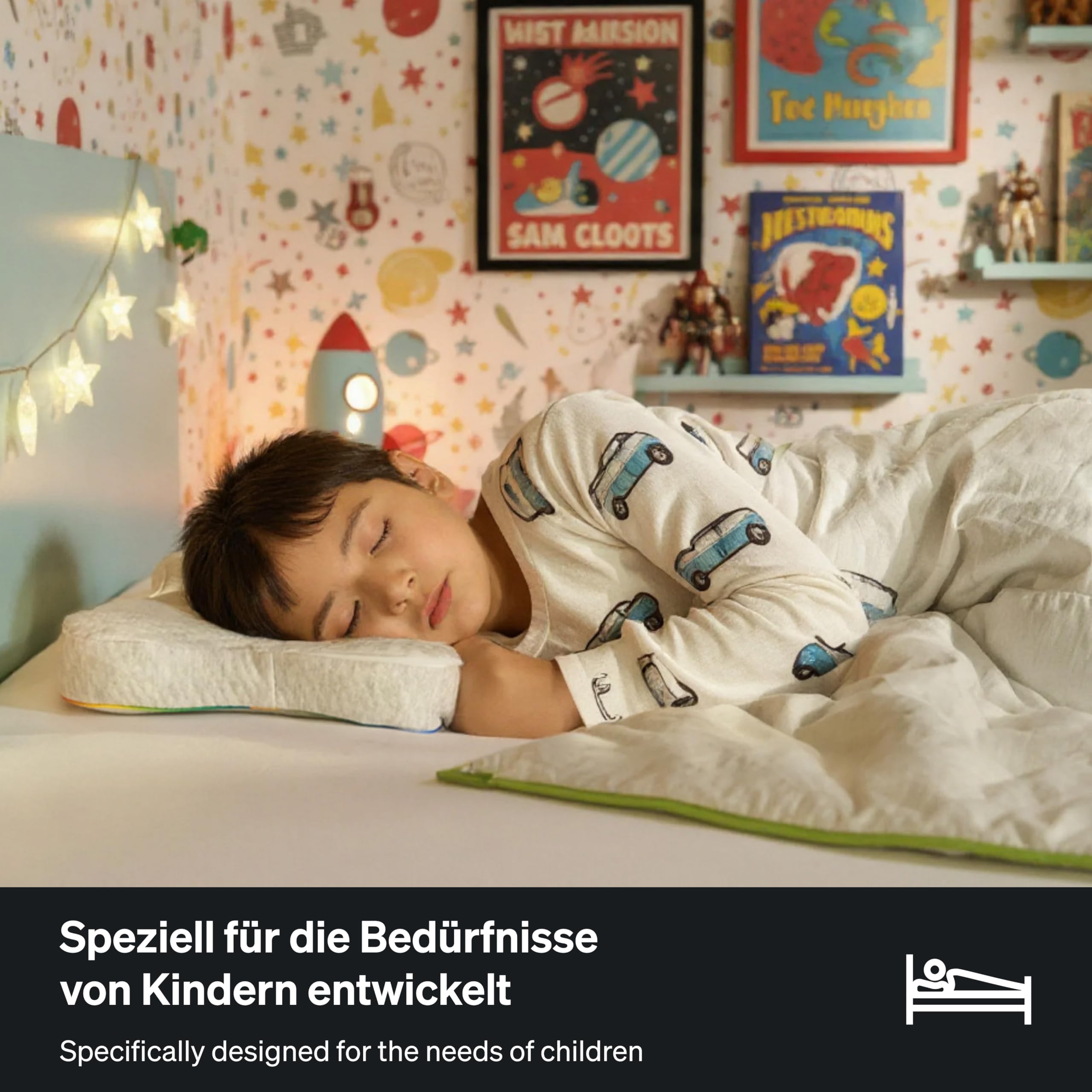 BLACKROLL Recovery Pillow Kids Memory-Foam 50x30x6 cm Ergonomisch Atmungsaktiv