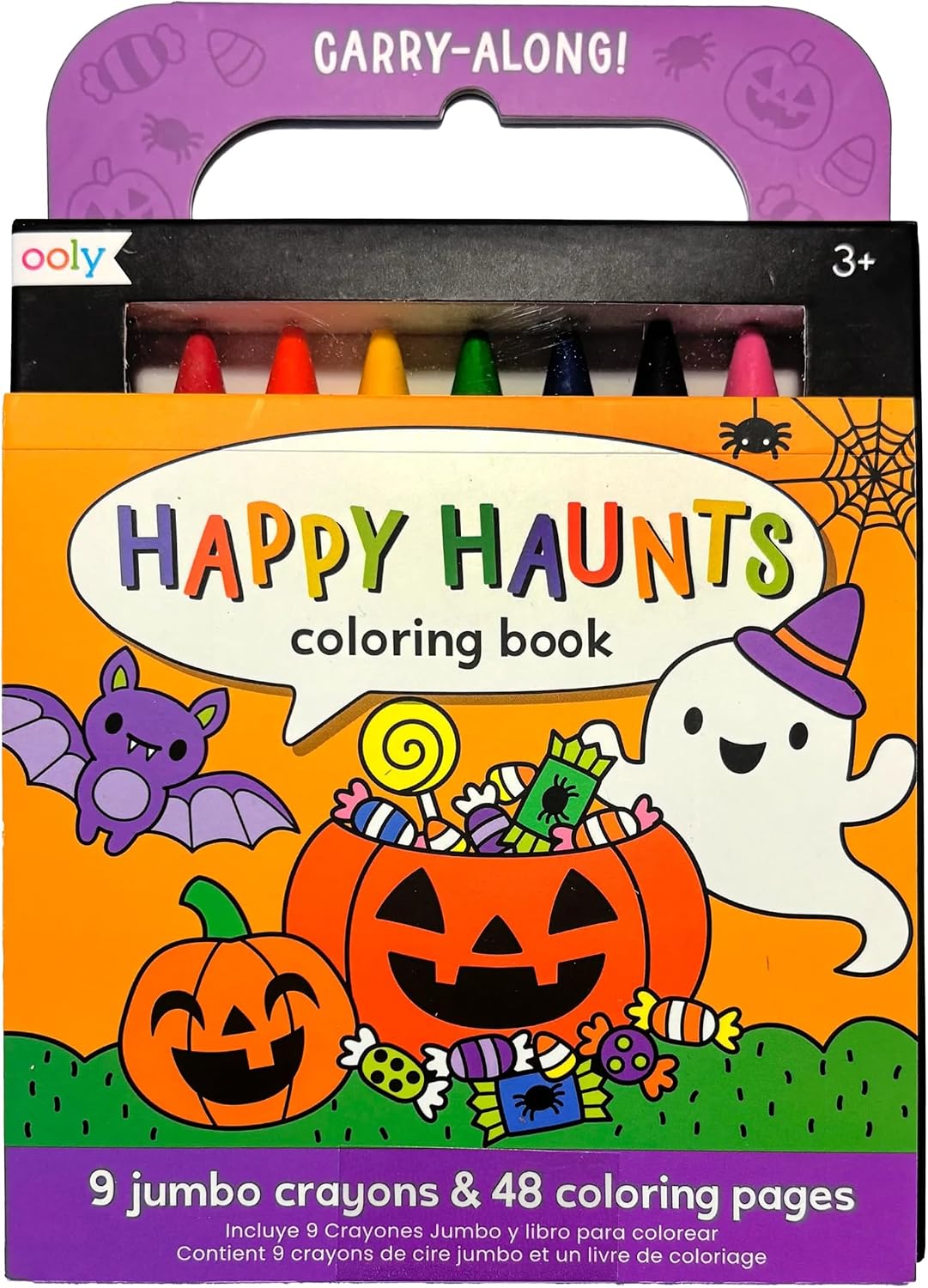 Ooly Carry Along Coloring Book for Kids, 48 Pages – Happy Haunts