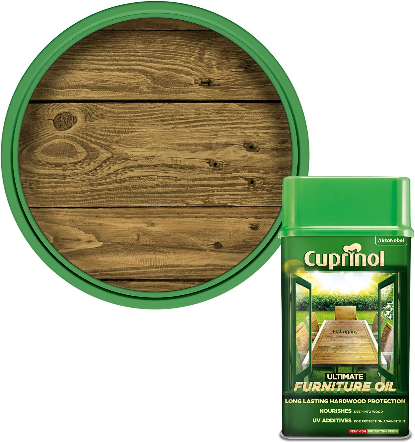 Cuprinol Ultimate Hardwood Furniture Oil Mahogany 1L