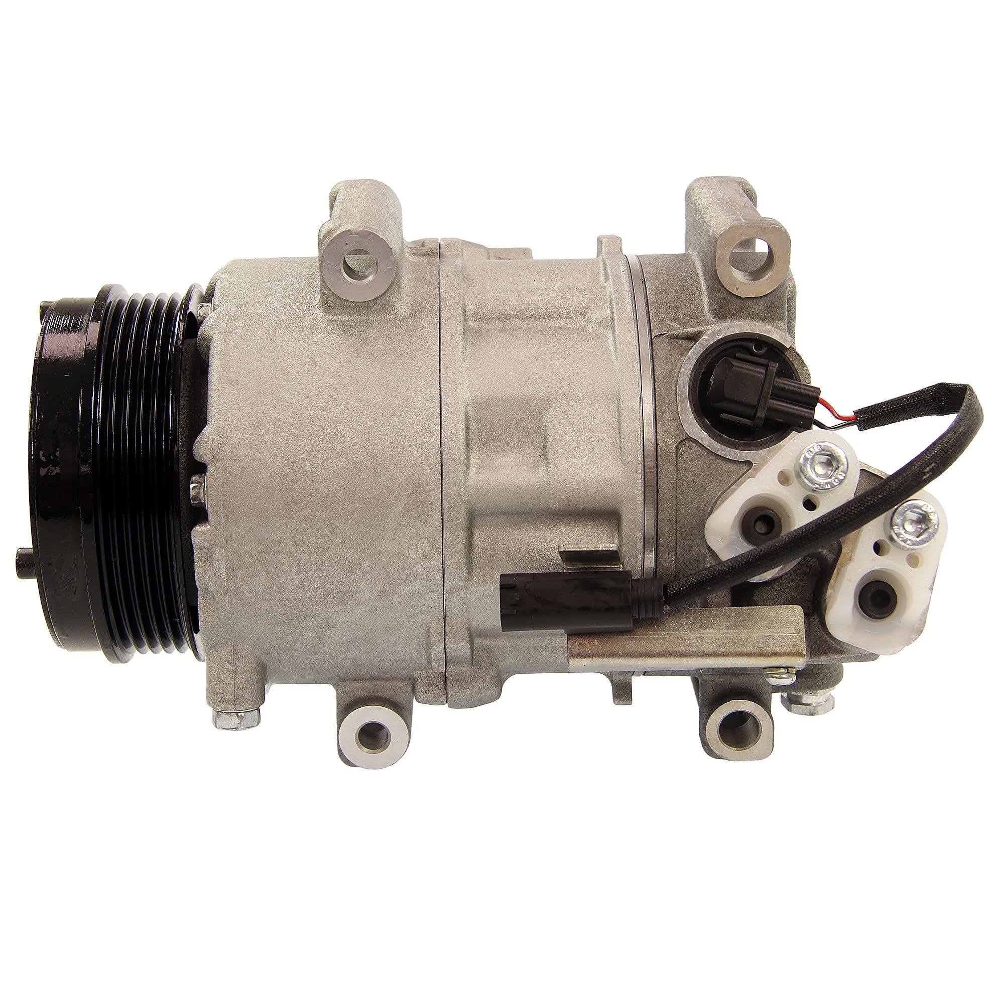 ATEC Germany Compressore aria condizionata con puleggia a cinghia con nervatura a V e anello di tenuta per DENSO 6SEU16C, compatibile con MERCEDES-BENZ Classe A (W169), Classe B Sports Tourer (W245)