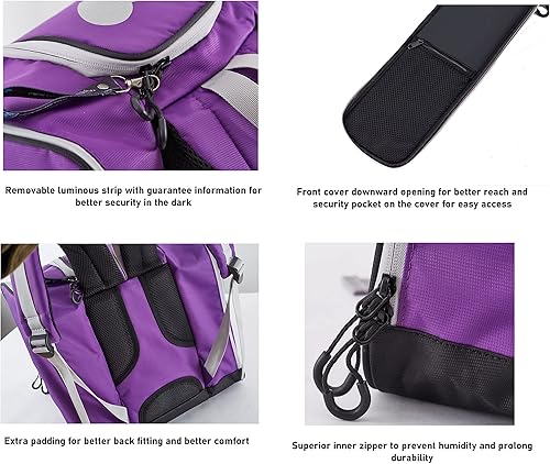 Miniatura 4 de Mochila para botas de esquí para niños pequeños, patinaje, esquí, botas de snowboard, casco, guantes y aperitivos, perfecta para esquí, snowboard,