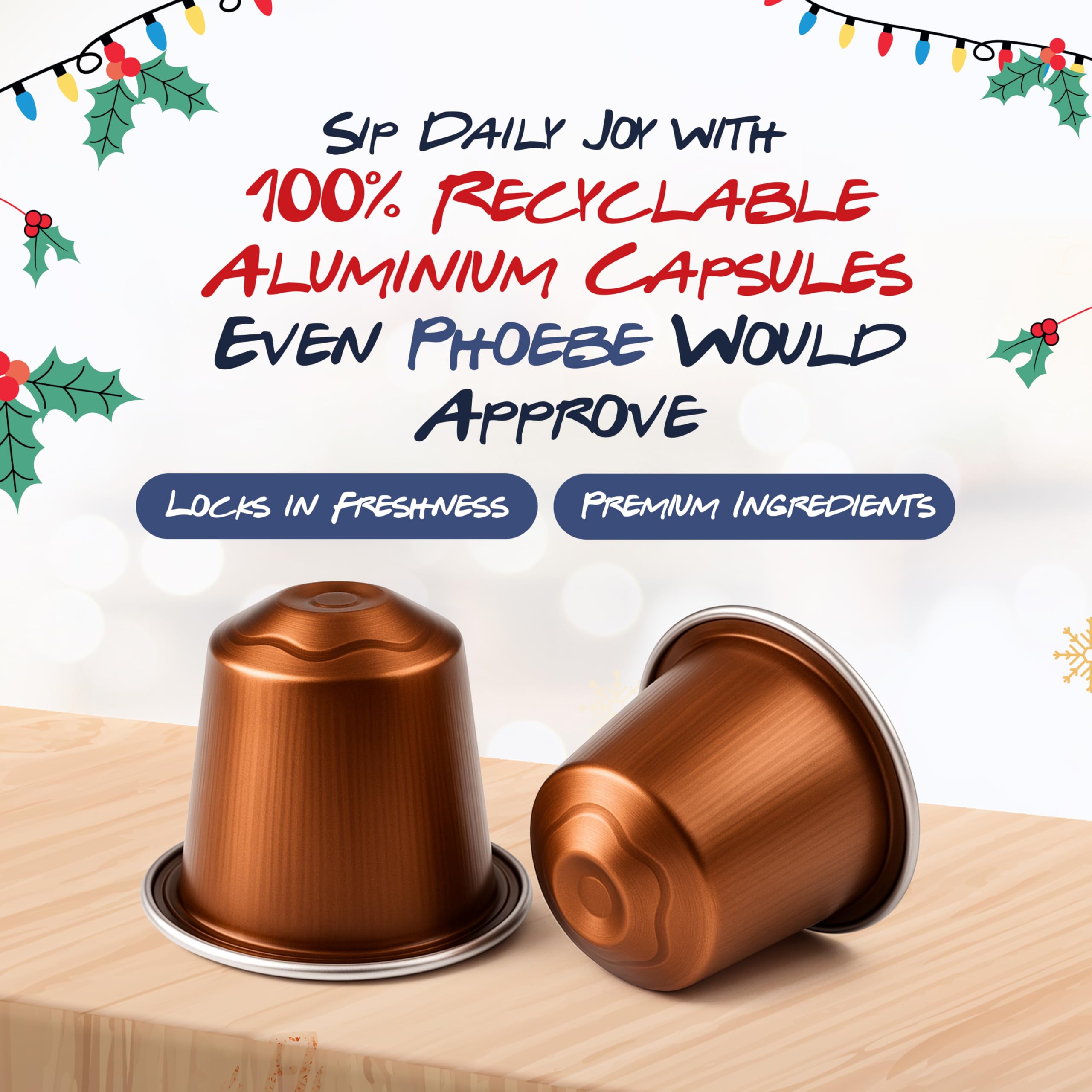 Nespresso Friends Calendario de Adviento Café Original Navidad 24 Cápsulas Compatible