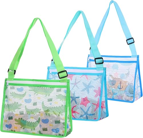 Juguete de playa para niños bolsa de malla de playa de verano con cremallera para piscina accesorios de natación bolsas para niños y niñas