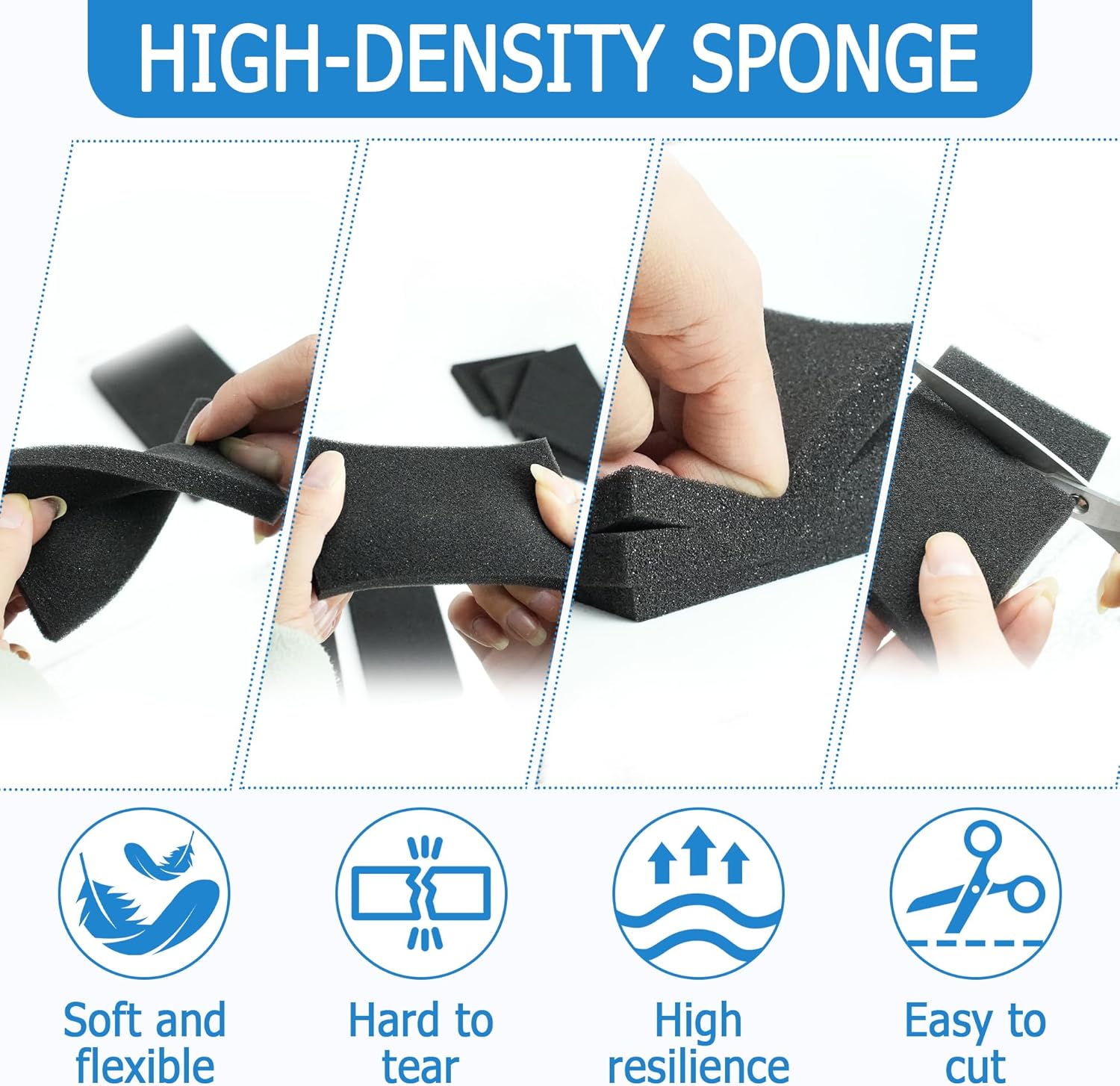 100PCS Foam Card Dividers Anti Extrusion Trading Card Dividers Multifunctional Card Dividers for Storage Boxes Foam Block for Sport Game Idol Card Crafts