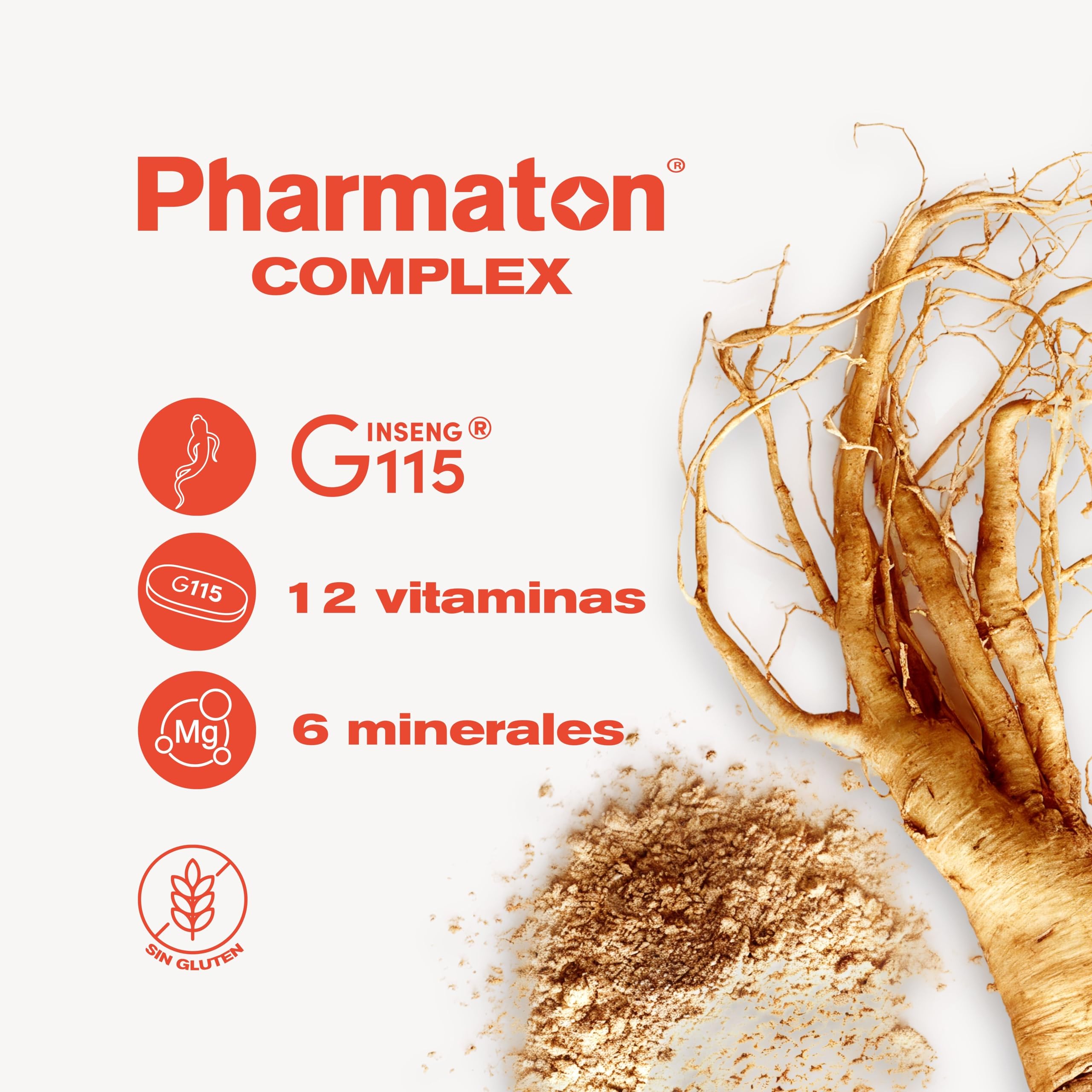 Pharmaton Complex - Multivitamínico con Ginseng G115-200 Comprimidos - Energía Física y Mental - Vitaminas para el cansancio