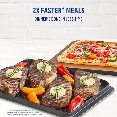 Miniatura 7 de PowerXL SmartSynx - Horno de doble puerta, 8 ajustes preestablecidos de cocción de tacto rápido, incluyendo freír al aire, tostar, hornear, asar,