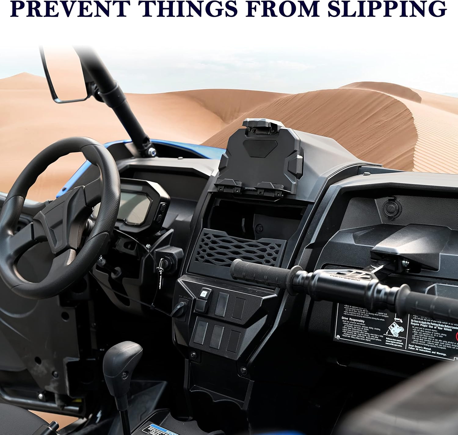 Dash Net with Anti-Slip Tray for Kawasaki Teryx 1000 2020-2025, Dashboard Under Dash Tray Anti-Slip Net for Kawasaki Teryx KRX 1000 2020-2025/4 1000 2023 Accessories, (Replace #99994-1340)