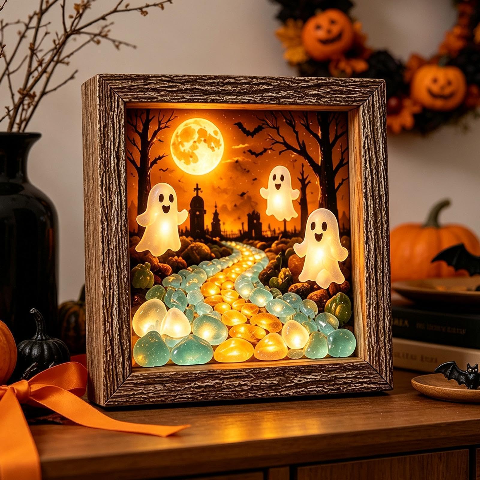 Kit di scatola dei ricordi di Halloween fai da te rustico decorazione