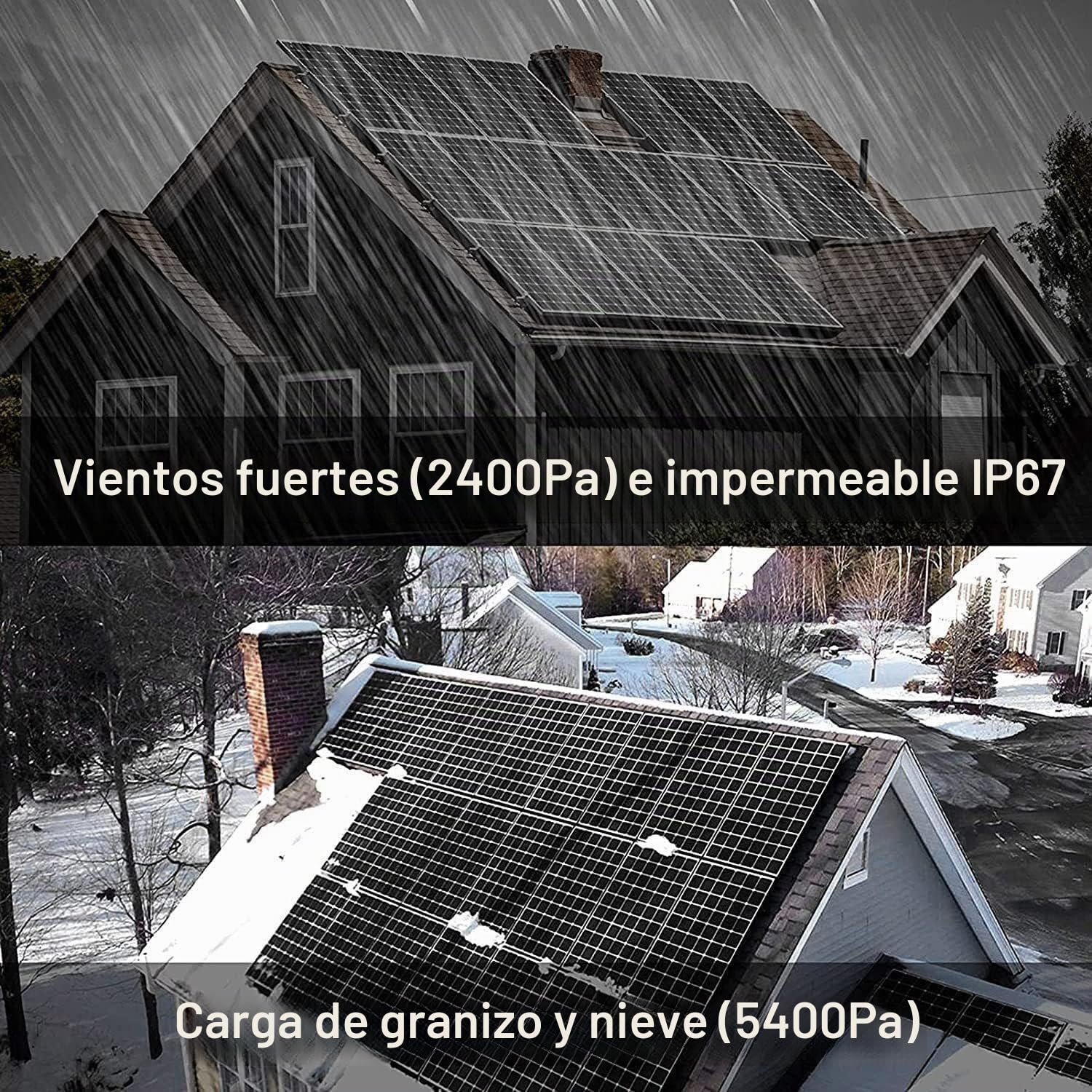 Panel solar flexible portátil de 200 W, 400 W y 800 W,módulo fotovoltaico monocristalino flexible de 12 V a 24 V,controlador de carga de 40 A para autocaravanas,coches,barcos y caravanas. Black-200W