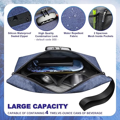 Miniatura 3 de Bolsa a prueba de olores con cerradura de combinación, contenedor grande a prueba de olores con accesorios, bolsa a prueba de olores con forro de