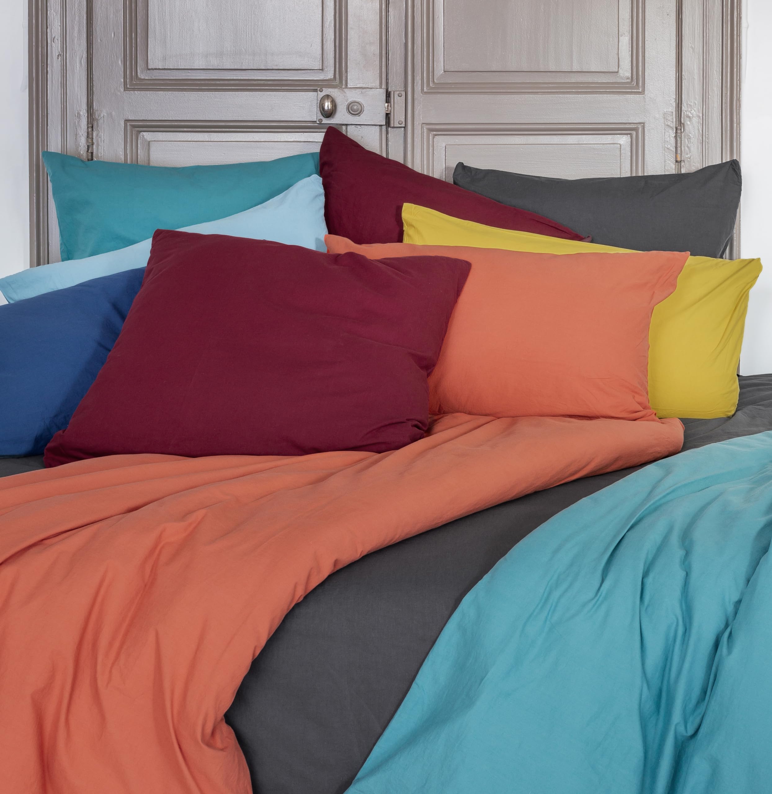 Toison d'Or Cap Ferret Flat Sheet, 270 x 290 cm, Mocha
