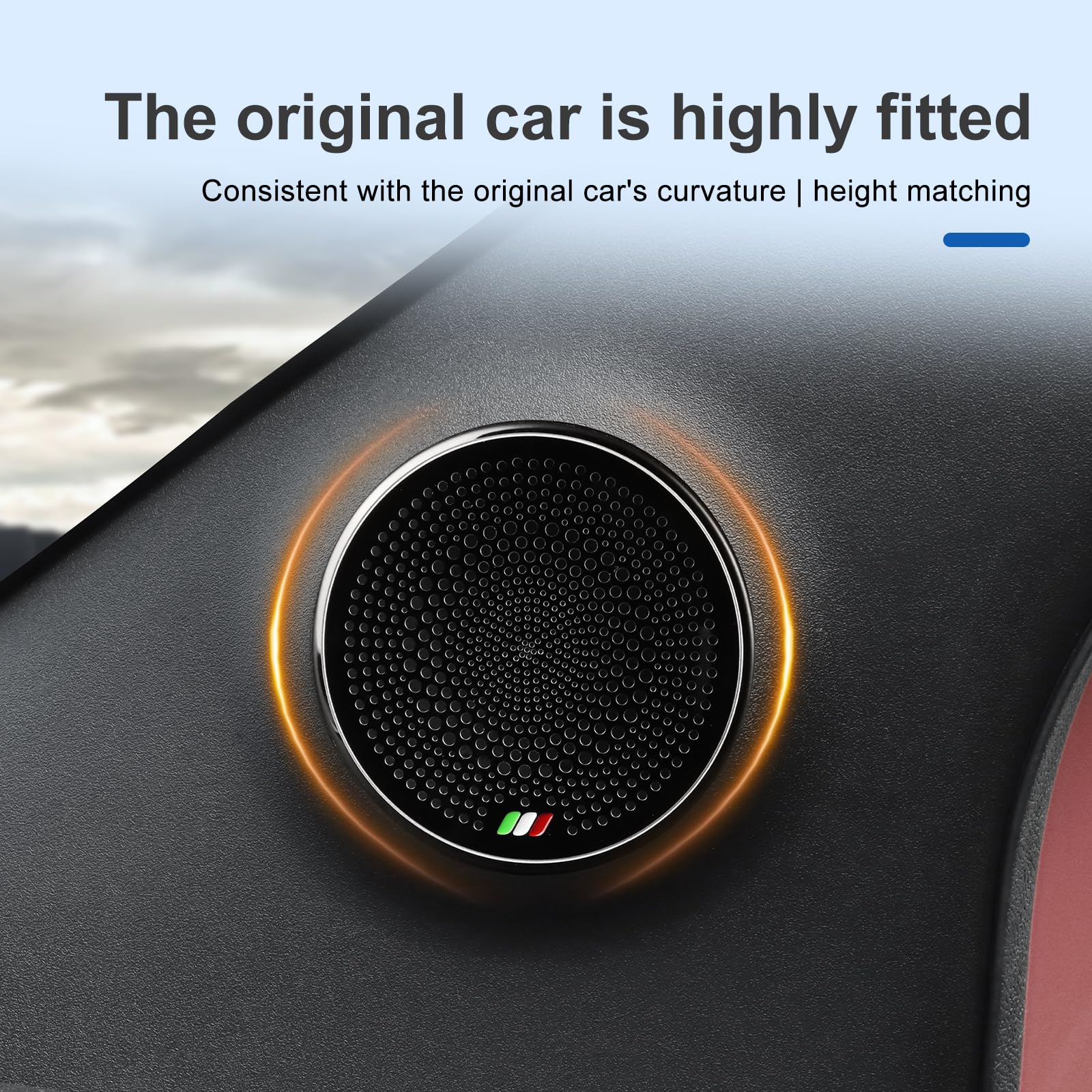 Amazon.co.jp: FDAIUN 車Aピラースピーカー 金属 保護カバー