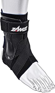 Zamst A2-DX Strong Ankle Brace Active Ankle Stabilizer Brace with ThreeWay Support, Ankle Sprain Support for Men and Women, Sports Brace for Basketball, Soccer, Hockey, Volleyball, Football & Baseball