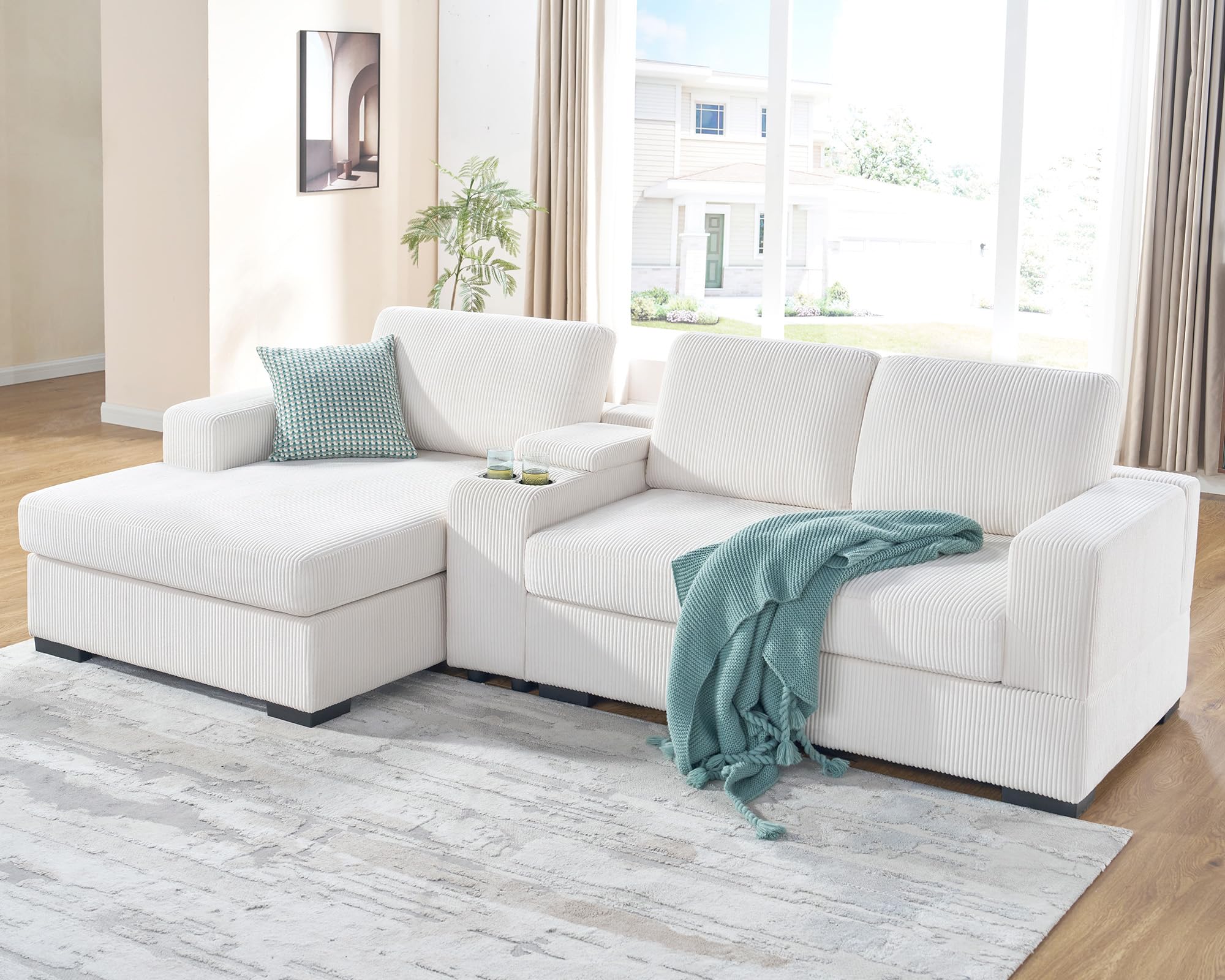 Amazon.com: AMERLIFE 106 Inch L Shaped Couch, Oversized Sofa with
