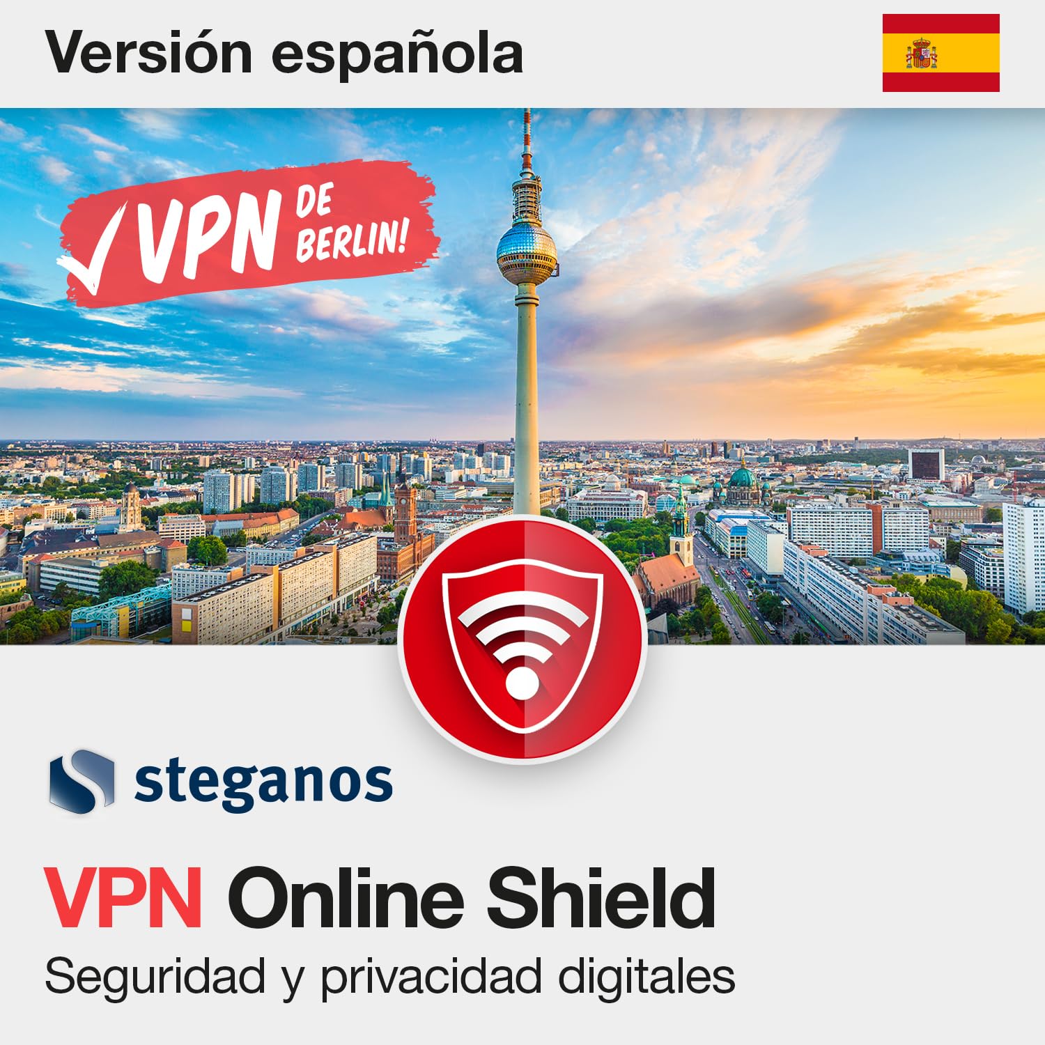 VPN Software | Steganos | VPN | Navegación anónima | Licencia anual para 5 PCs | Windows 11 , 10 | Mac