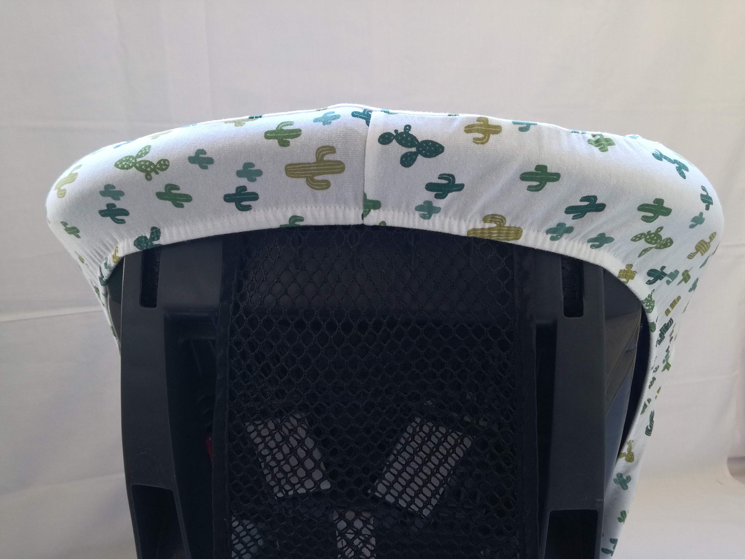 MOON-BEBE Housse universelle pour siège auto Groupe 1-2-3 WHITE (CACTUS VERT)