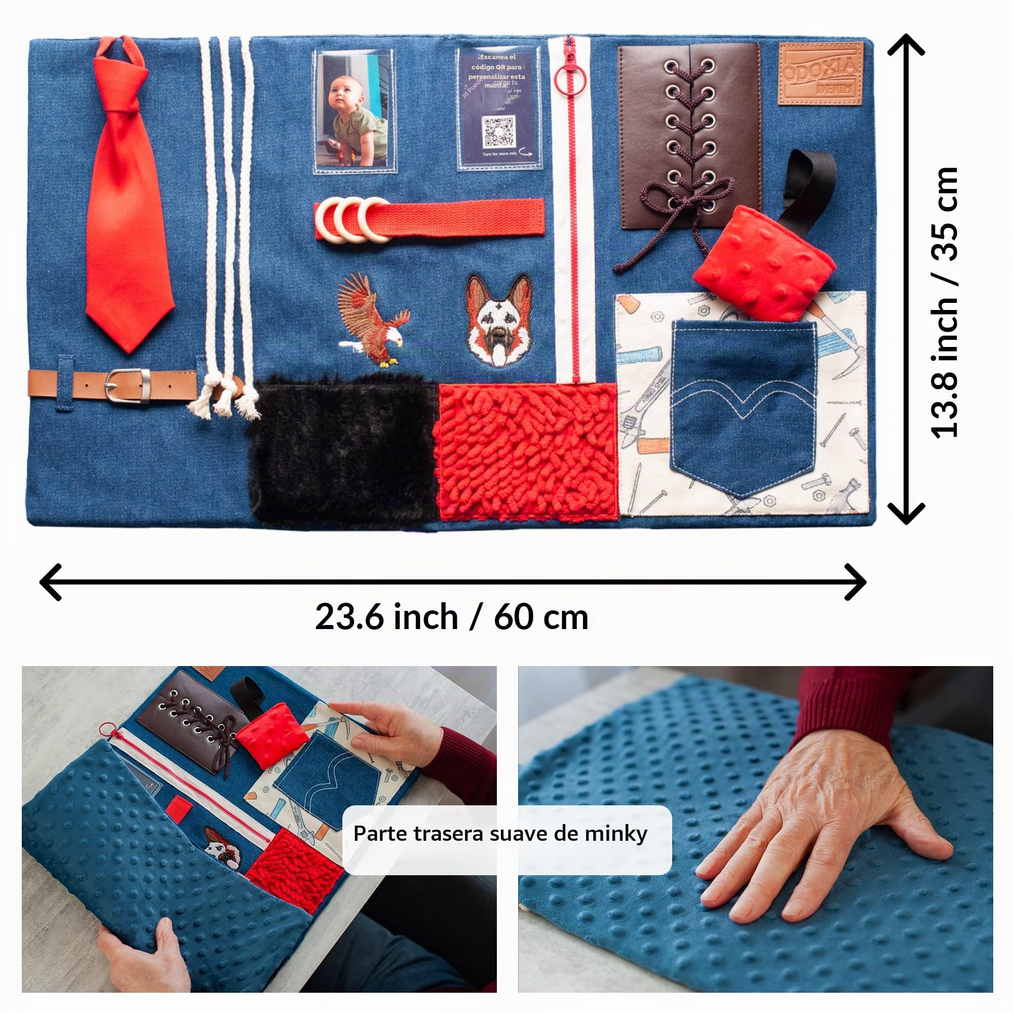 Manta Sensorial Para Demencia | Actividades Reconfortantes Y Relajantes Para La Demencia De Personas Mayores | Ayuda Para Alzheimer, Demencia, Asperger, Autismo Y Ansiedad
