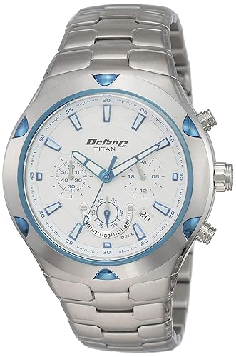 Octane Chronograph White Dial Mens Watch -NF9468KM01M