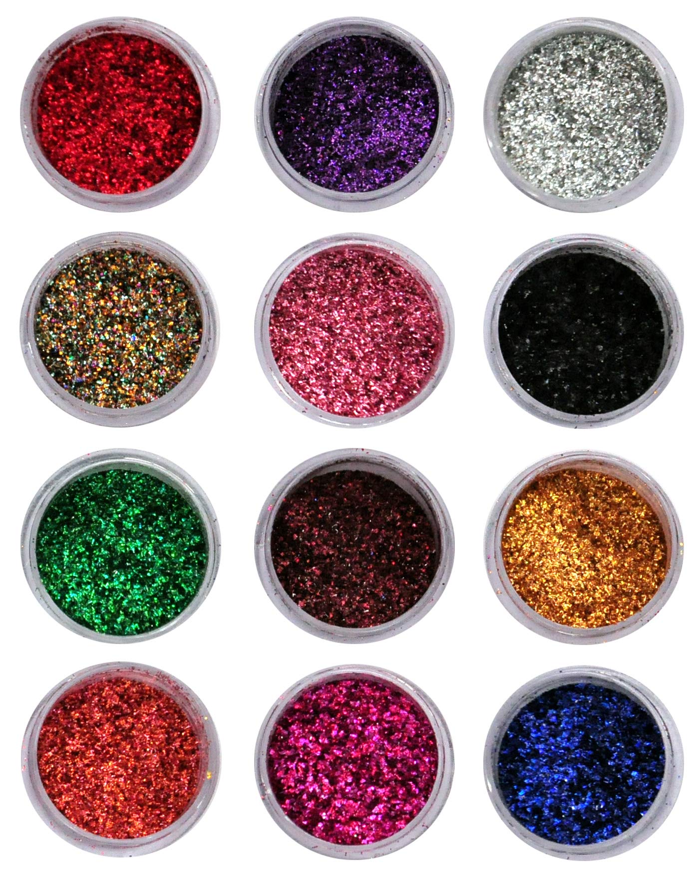 Sparkling Nail Art Glitter Sequins 12 Pieces/Box (Multicolor | a5)