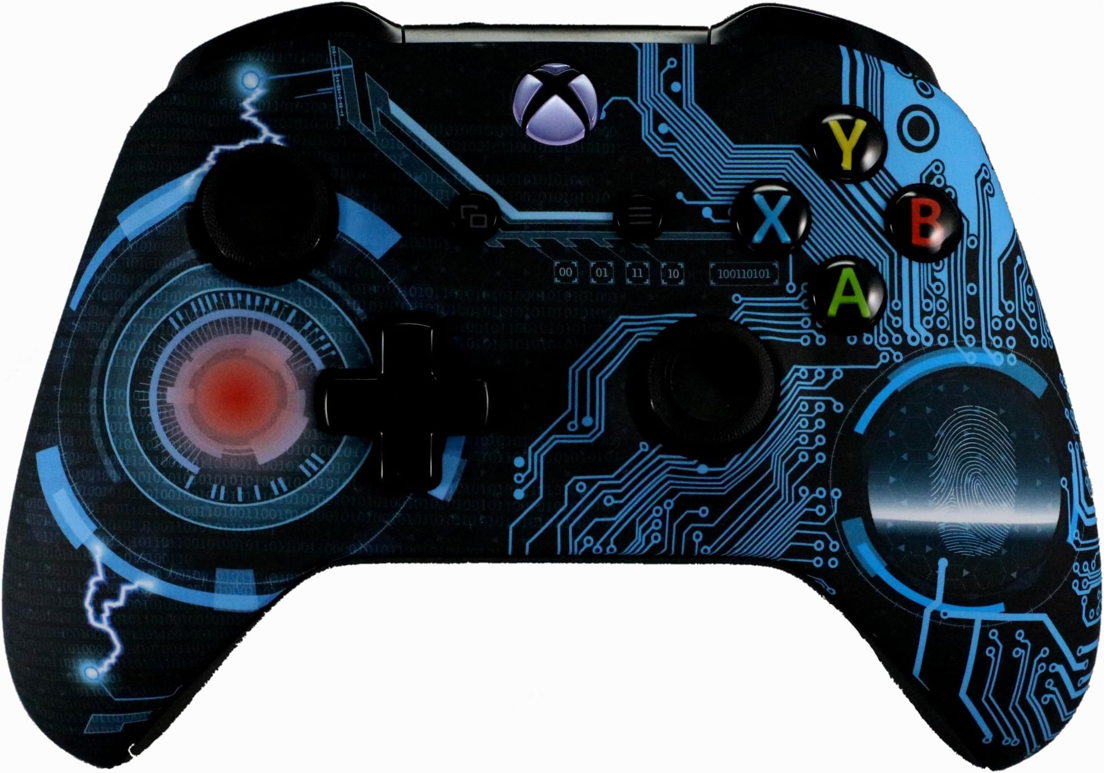 Xbox One S/X Soft Touch Custom Modded Rapid Fire Controller -Soft Shell for Comfort Grip X - Includes Largest Variety of Modes (Space)