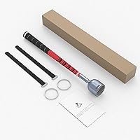 Vista 5 de DGPCT VR Golf Club Attachment for Oculus Quest 2, Aluminum VR Golf Club Handle Compatible with MetaOculus Quest 2, Realistic Rubber Grip, Red