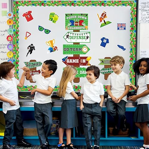 Vista 133 de Juego de decoración de invierno "Snow in Love with Jesus" (La nieve está enamorada de Jesús), con fondo, recortes y bordes de nieve para aula