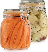 Vista 12 de Galashield Tarros de vidrio con tapas, tarros de almacenamiento de alimentos de 16 onzas con tapas herméticas a prueba de fugas, tarros de cocina