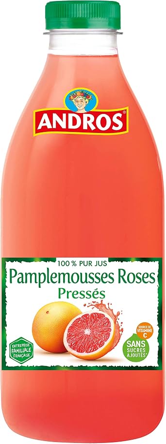 Andros 100% Pure Pasteurised Rose Grapefruit Juice Pressed 1 Litre