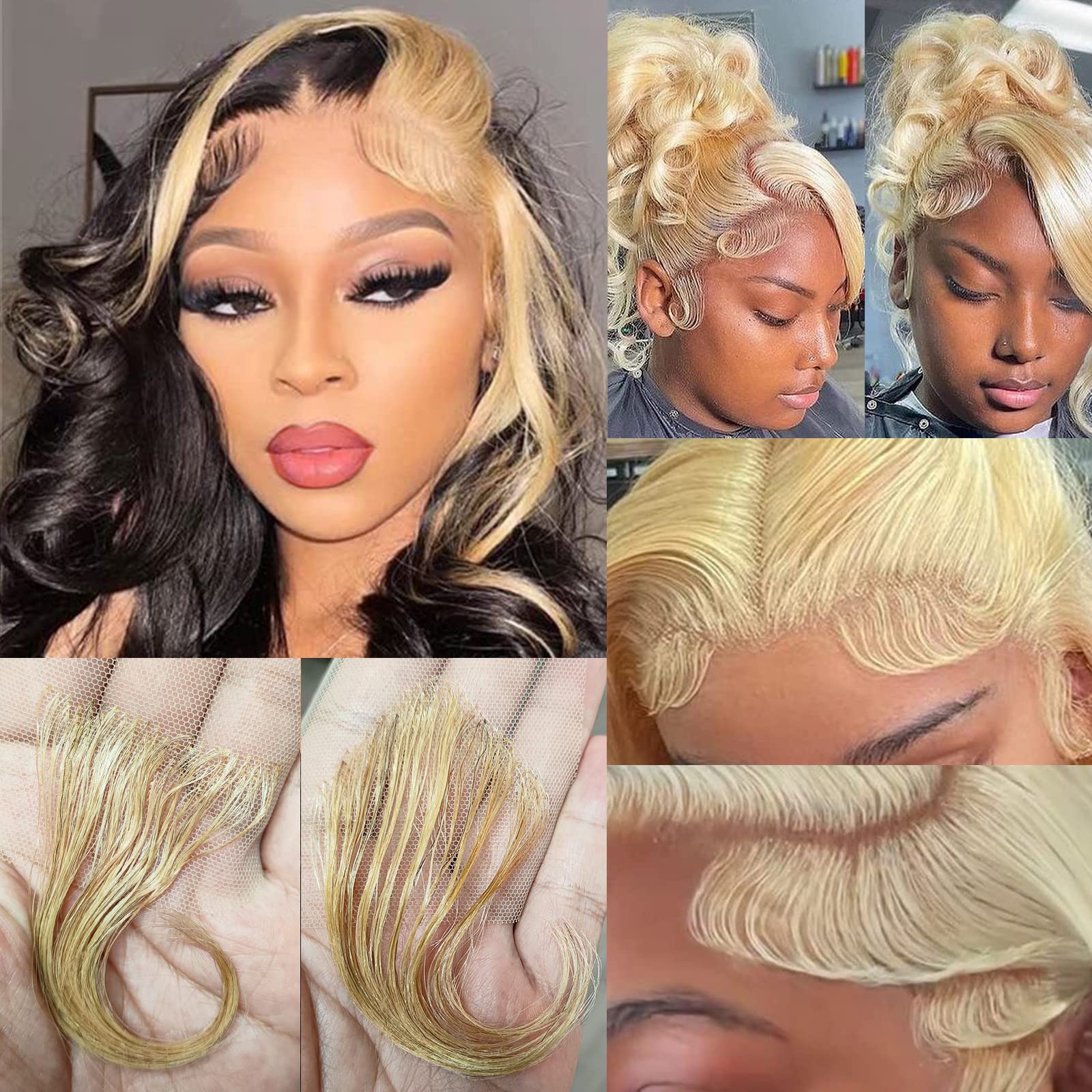 Buy EdgesHairforLaceFrontWig HdLaceEdgesBabyHair LaceFrontWigsHumanHair SwissLace