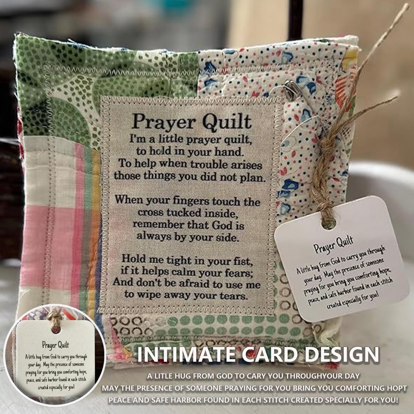 Amazon.com: POEFSJ Prayer Quilt, Prayer Quilt Squares, Hand-Sewn, Poetry Scripture, Retro Pattern Design, Contains Wooden Cross, Pray for Good Health and Peace, Easy to Carry, With the Cross -Rack Keychain(Prover : Home amazon-com-poefsj-prayer-quilt-prayer-quilt-squares-hand-sewn-poetry-scripture-retro-pattern-design-contains-wooden-cross-pray-for-good-health-and-peace-easy-to-carry-with-the-cross-rack-keychain-prover-home
