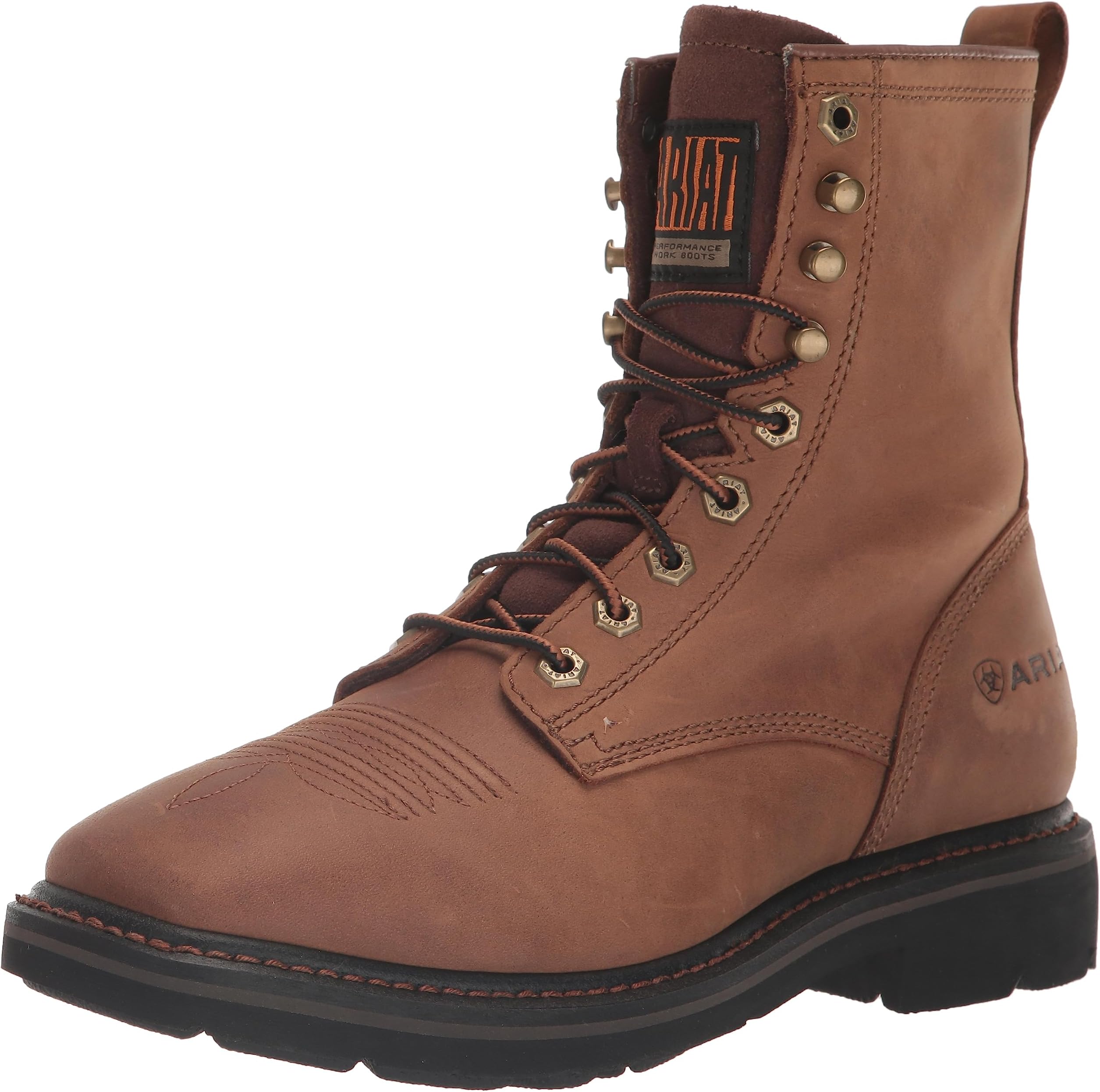 ARIAT Men's Cascade 8" Wide Square Toe Work Boot Western