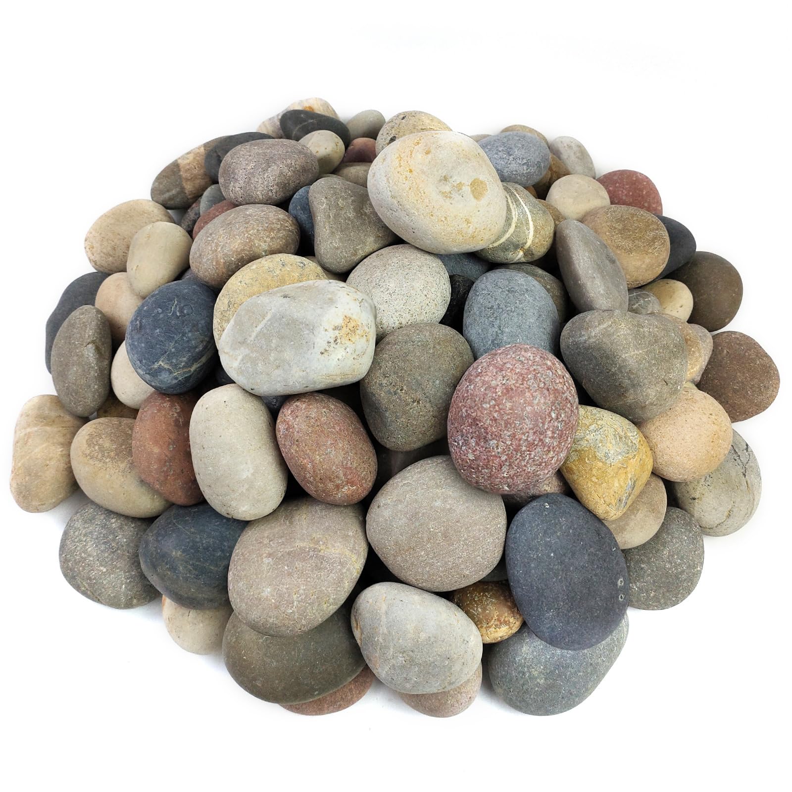 FANTIAN 20 lbs Large River Rocks for Outdoor Landscaping, 3-4 Inch Decorative Pebbles for Landscaping Garden Yard Paving Fish Tank Plant Crafting Walkways and Painting