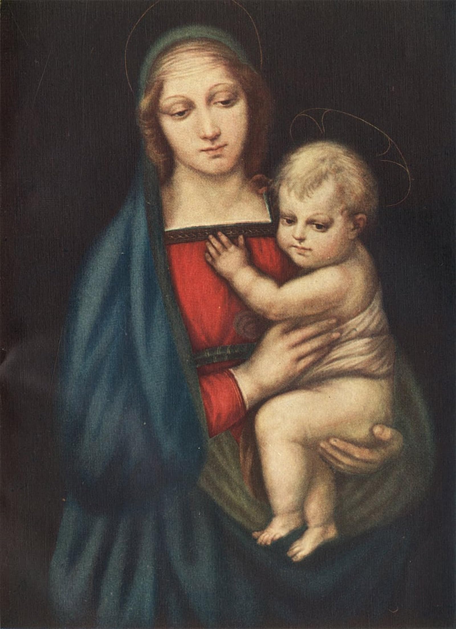 RZHRHJES Abstract Painting Poster Art Print Canvas Print Poster the Lady Del Gran Duca by Raffaello Sanzio Raphael Landscape Canvas Painting for Home Decor 60x90cm