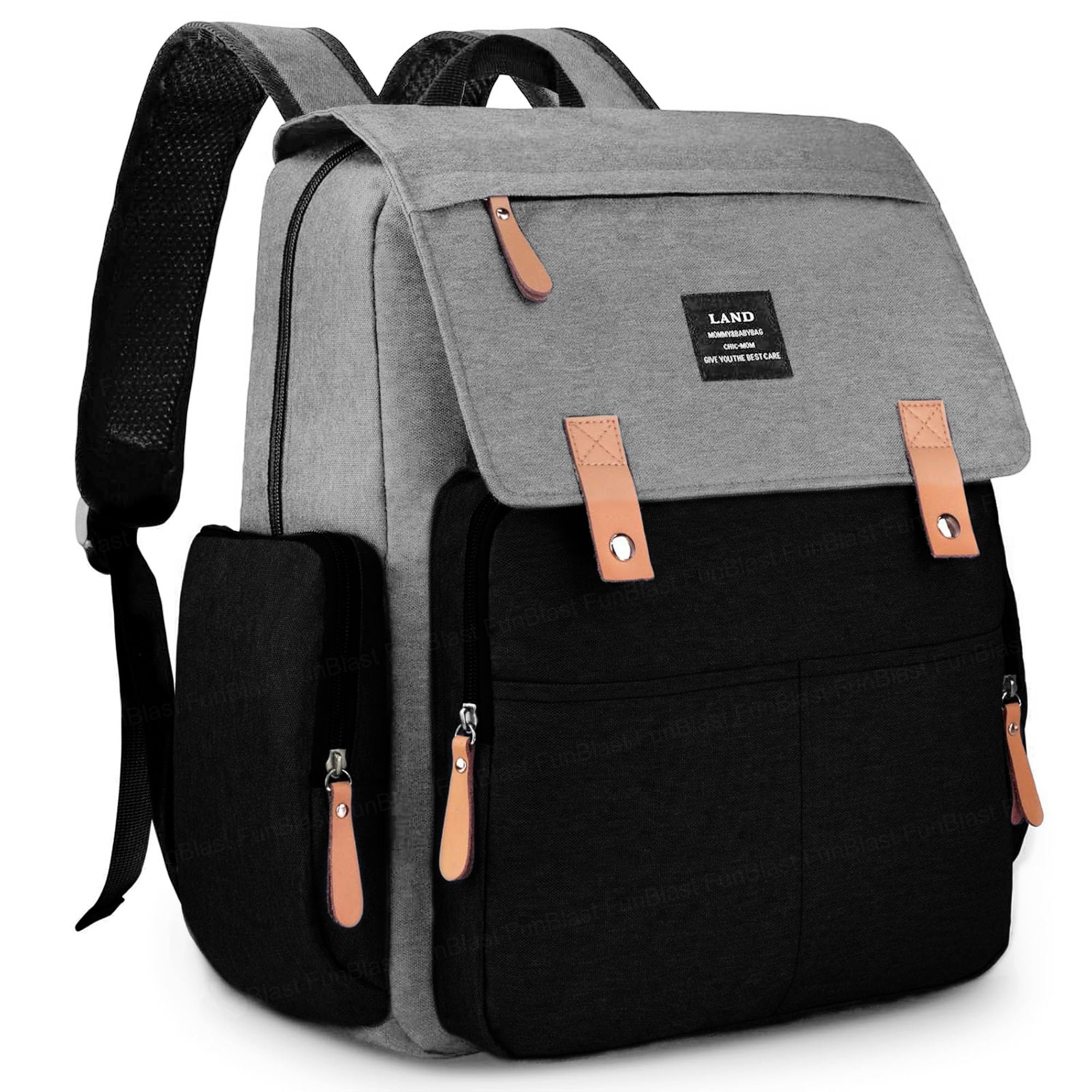 FunBlast Mother Bag, Baby Diaper Bags for Mom for Travel, Diaper Bag Backpack Multi-Function Large Capacity Diaper Bag, Travel Mommy Diaper Bag with Multiple Pockets-image-38