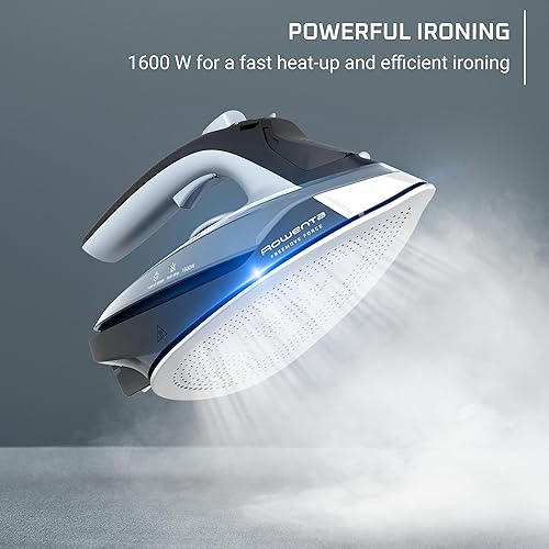 Miniatura 5 de Rowenta Freemove - Plancha inalámbrica con vapor, 1600 vatios, suela de acero inoxidable, calentamiento rápido, vaporizador portátil para ropa,