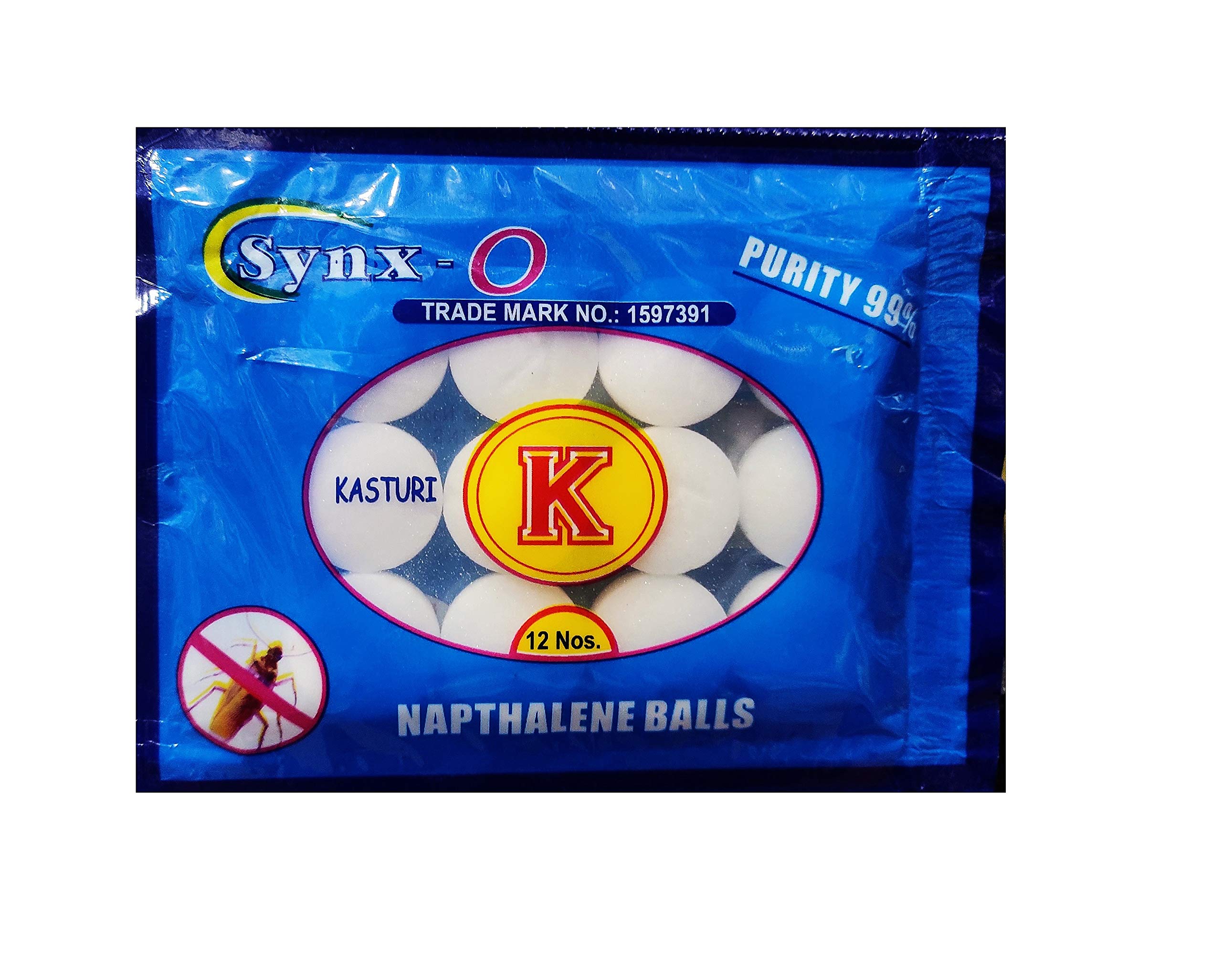 SSKR Pure Quality Napthalene Balls for insects and clothes - 6 sachets