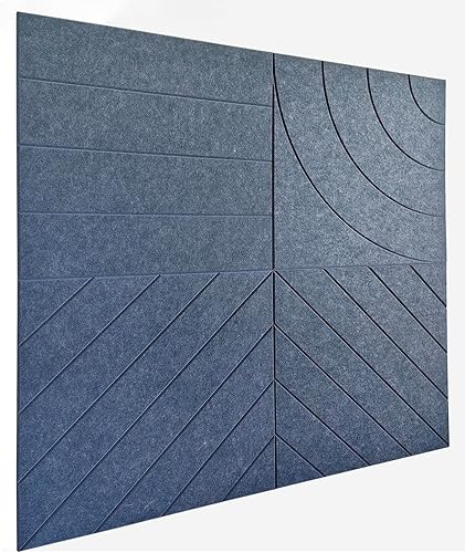 Miniatura 18 de Paneles acústicos, paquete de 12 paneles de pared insonorizados de 24 x 24 x 0.4 pulgadas, paneles de amortiguación de sonido de alta densidad, gris