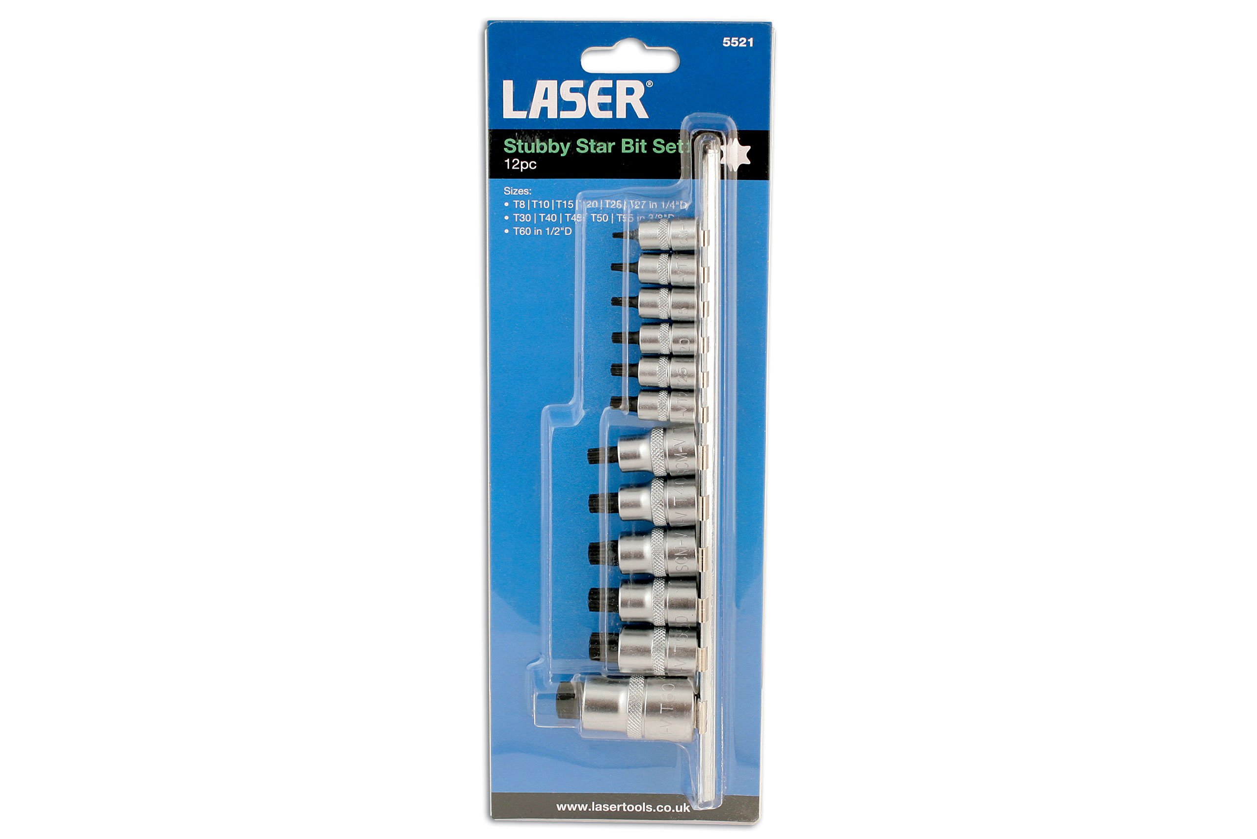 Laser 5521 Jeu de 12 embouts Torx