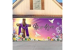 Easter He is Risen Door Banner