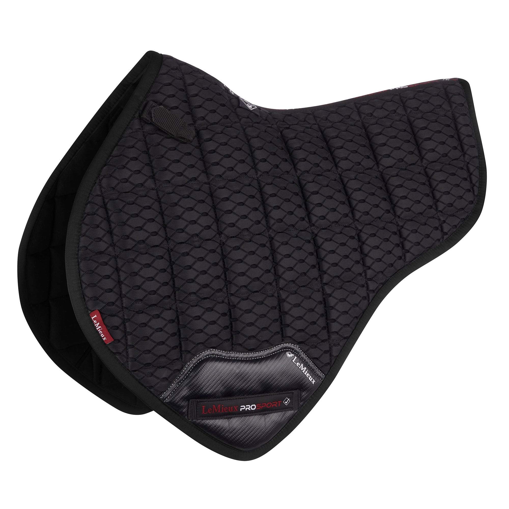 LeMieux Carbon Mesh Air Close Contact Half Square Saddle Pad L / Black