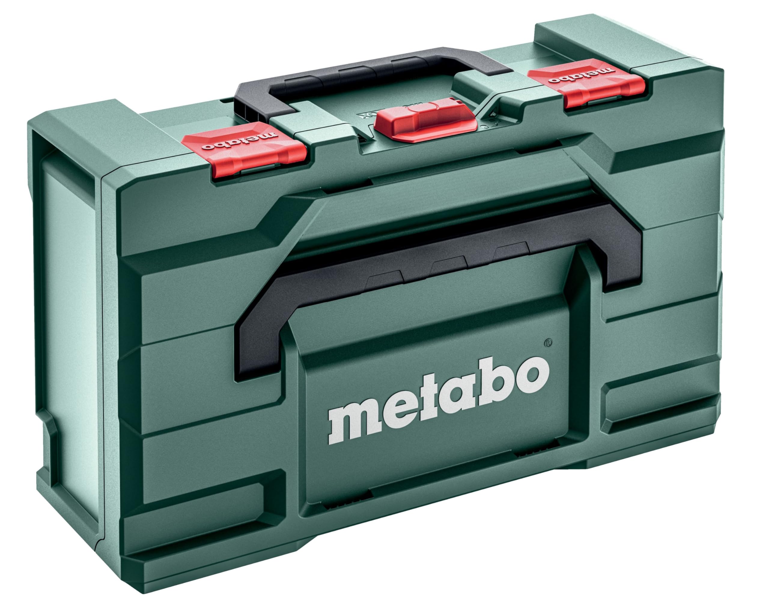 Metabo metaBOX 165 L for Angle Grinders (626890000). Dimensions: 496 x 296 x 165 mm. Case Volume: 16.7 l. Maximum Load: 125 kg.